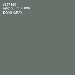 #69716C - Dove Gray Color Image